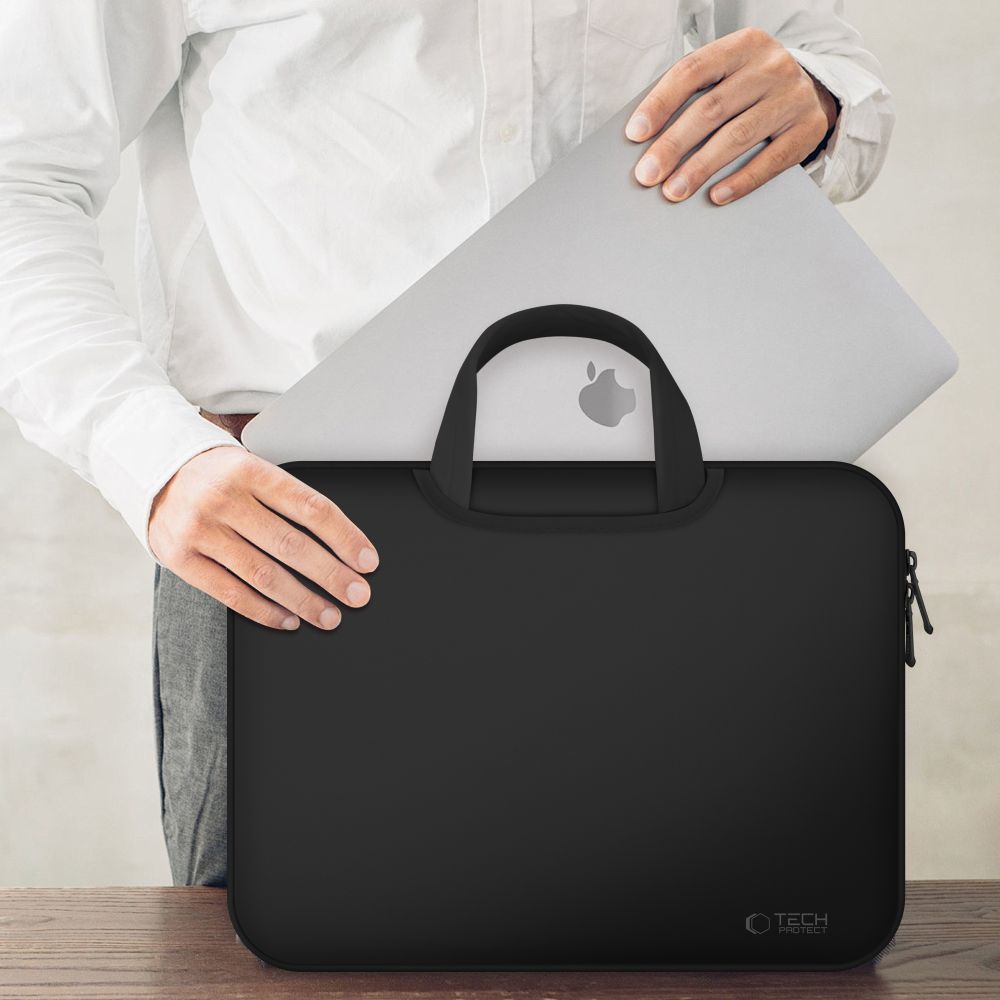 Etui Tech-Protect Neopren Bag do laptopów 13 cali / 14 cali, czarne.